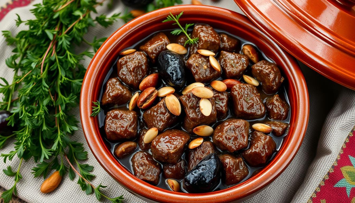 Moroccan Style Beef Tagine with Prunes