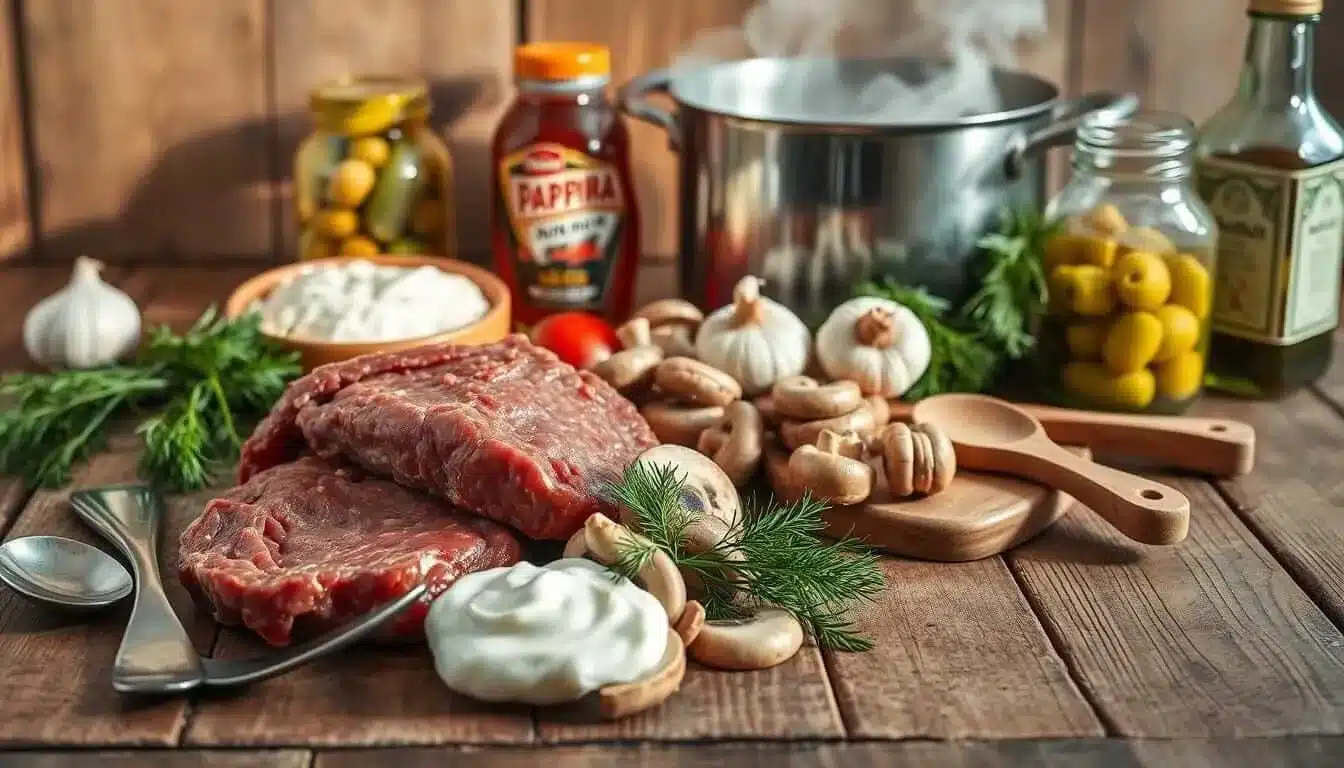 recipes for beef stroganoff using stew meat