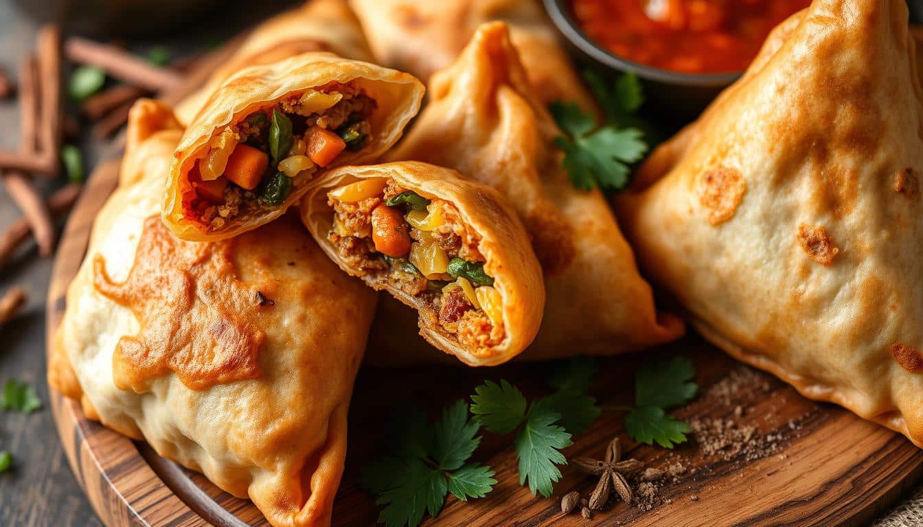 Discover the Joy of Indian Samosas: Flavorful Veggie or Meat Fillings