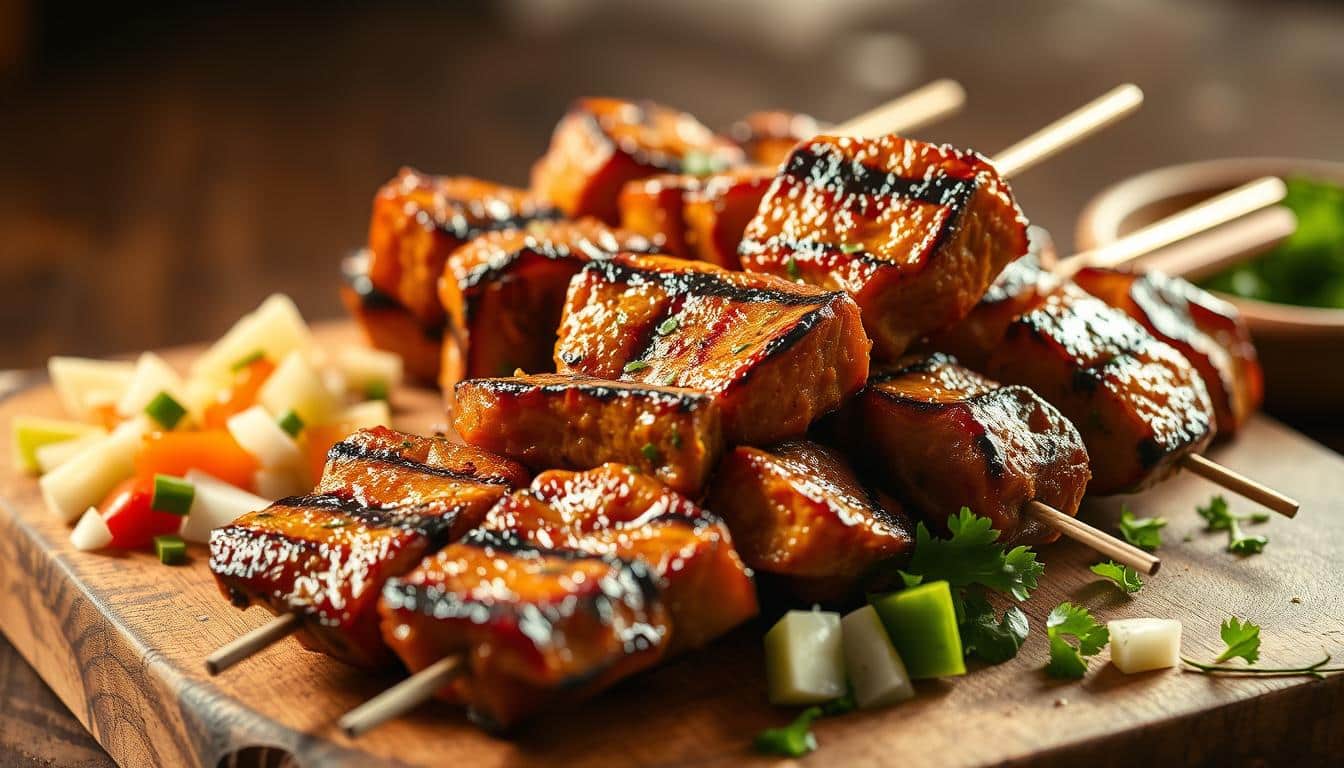 Grilled Greek Souvlaki: Skewers of Juicy Meat