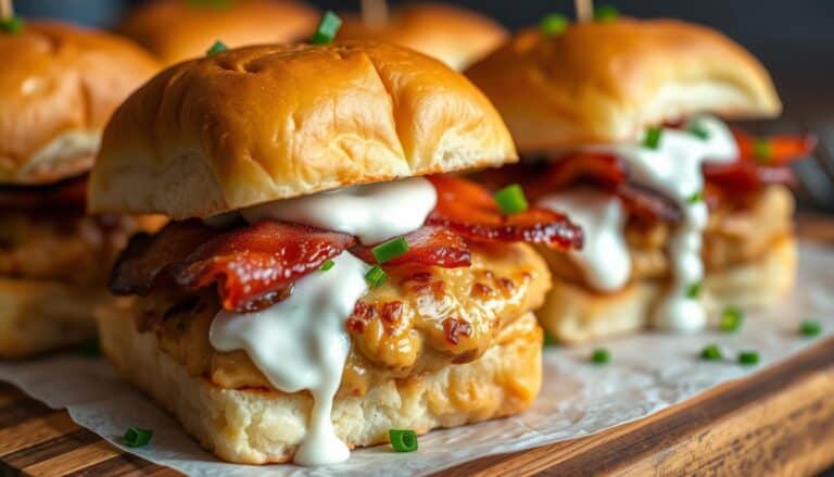 Chicken Bacon Ranch Sliders