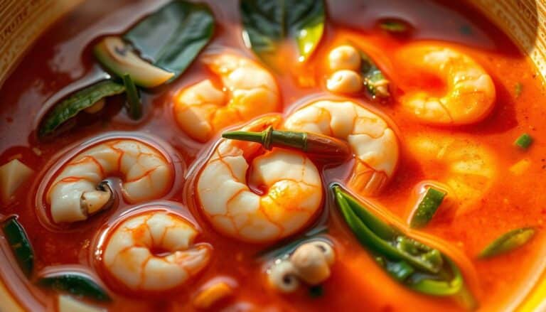 Spicy and Sour Taste of Tom Yum Shrimp Soup