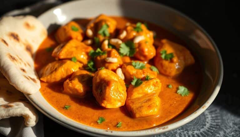 Delicious Indian Butter Chicken Pieces in Creamy Tomato Sauce