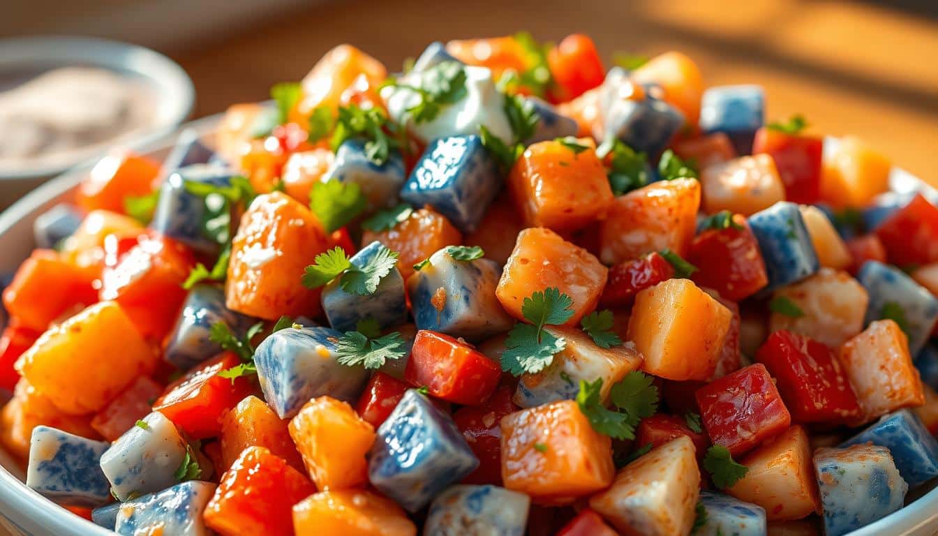 Savor the Flavor: Red Hot and Blue Potato Salad Recipe
